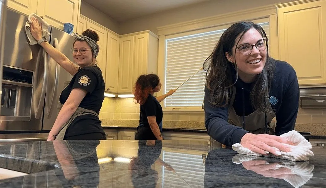 attractive home cleaning team cleaning kitchen attractive home cleaning team cleaning kitchen